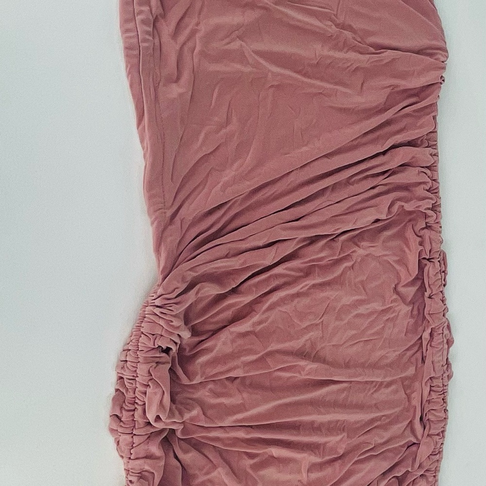 SLINKY RUCHED RACER MINI
DRESS blush - Picture 9 of 10